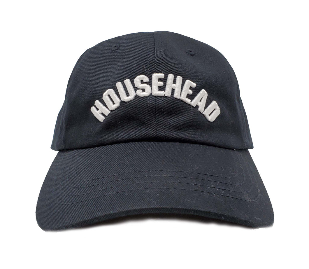 House Head Black and White Dad Cap